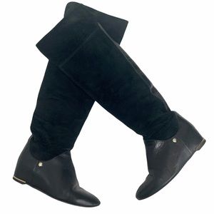 JILL STUART Black Knee High Boots. SZ 23.5 / SZ 6